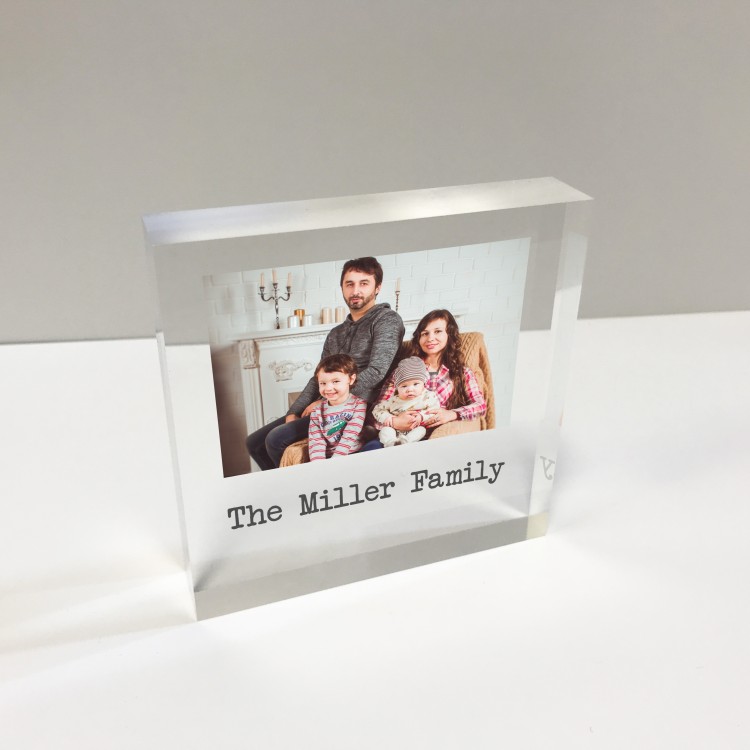 4x4 Glass Token - Photo and Message  75% OFF - NOW £9.99